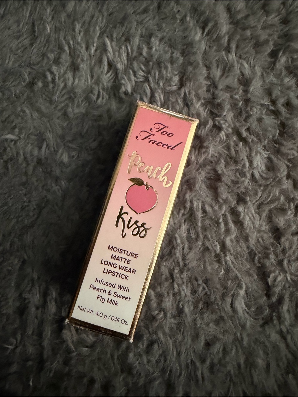 Too Faced Peach Kiss Moisture Matte Lipstick - Peach Pink